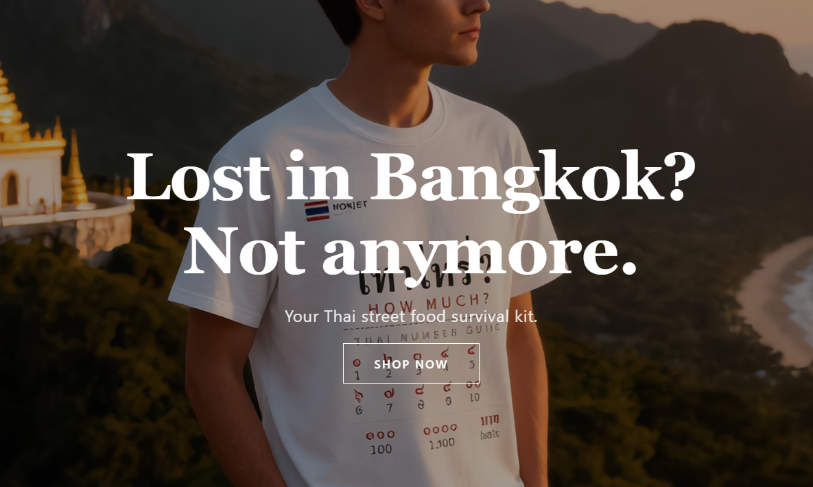 HOKJET Thai travel t-shirt brand